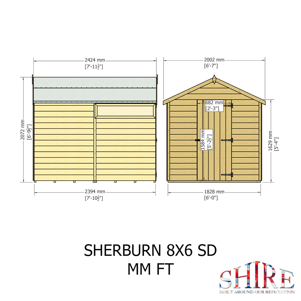 Shire Sherburn 8x6 SD
