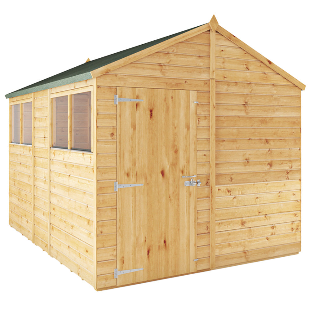 Mercia 10x8 Woodsman Shiplap Apex - Glass