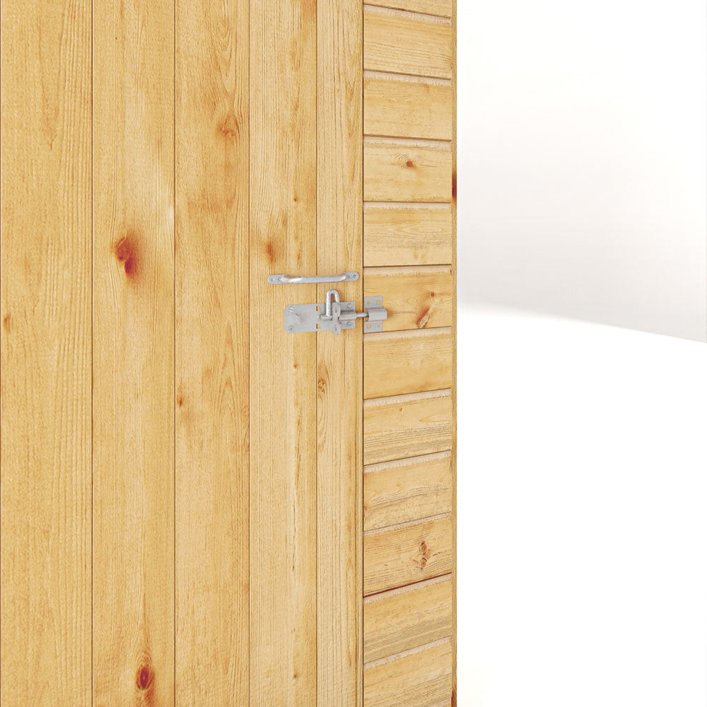 Mercia 8x6 Woodsman Shiplap Pent - Glass