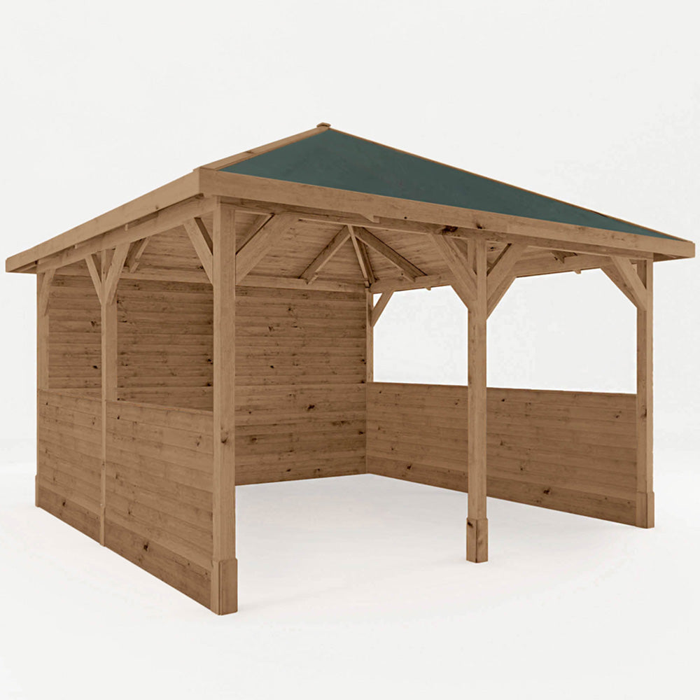 Mercia 4m x 4m Traditional Gazebo With Side Panels