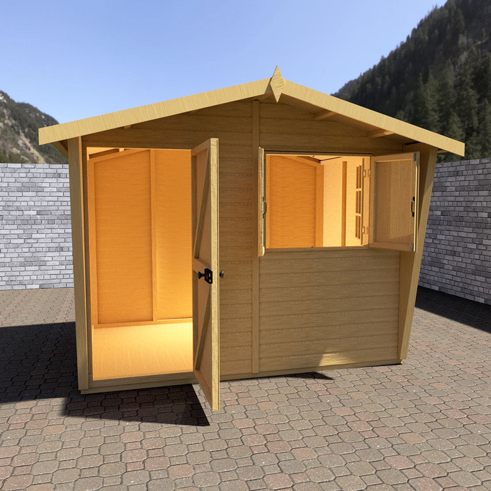 Shire Security Cabin 9x6 Shiplap Style D
