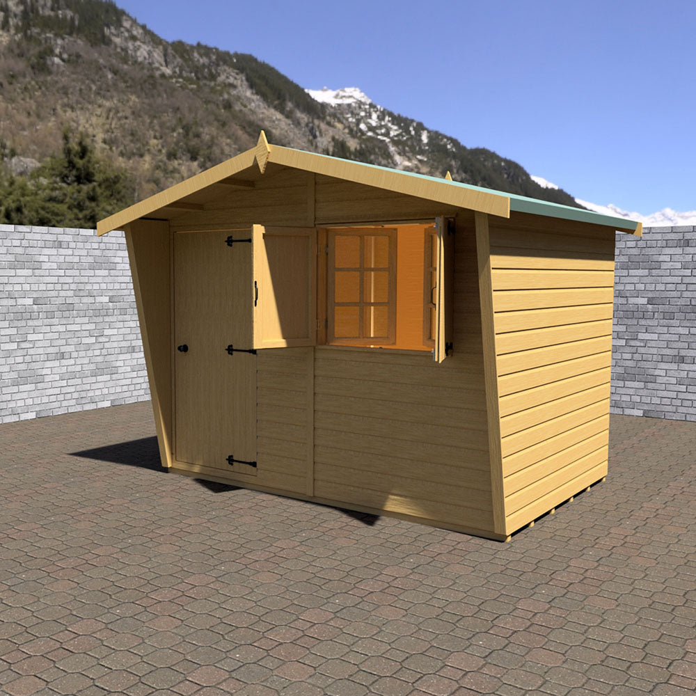 Shire Security Cabin 9x6 Shiplap Style D
