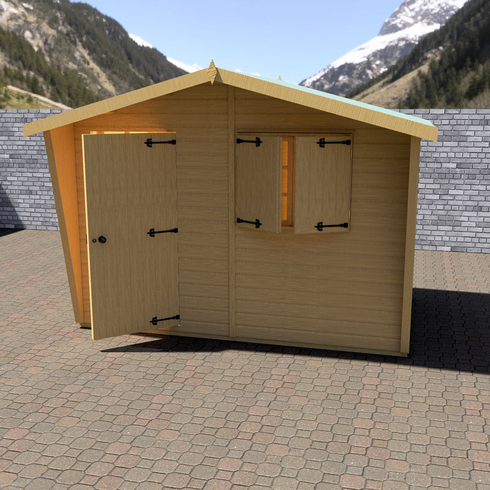 Shire Security Cabin 10x6 Shiplap Style D