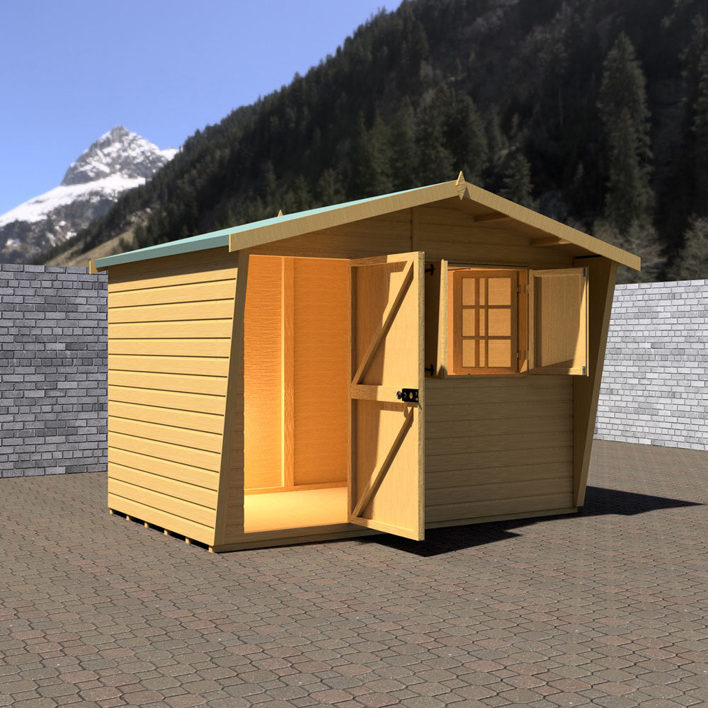 Shire Security Cabin 10x6 Shiplap Style D