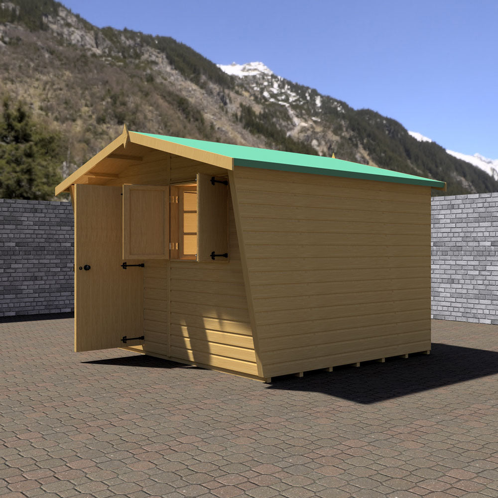 Shire Security Cabin 10x8 Shiplap Style D