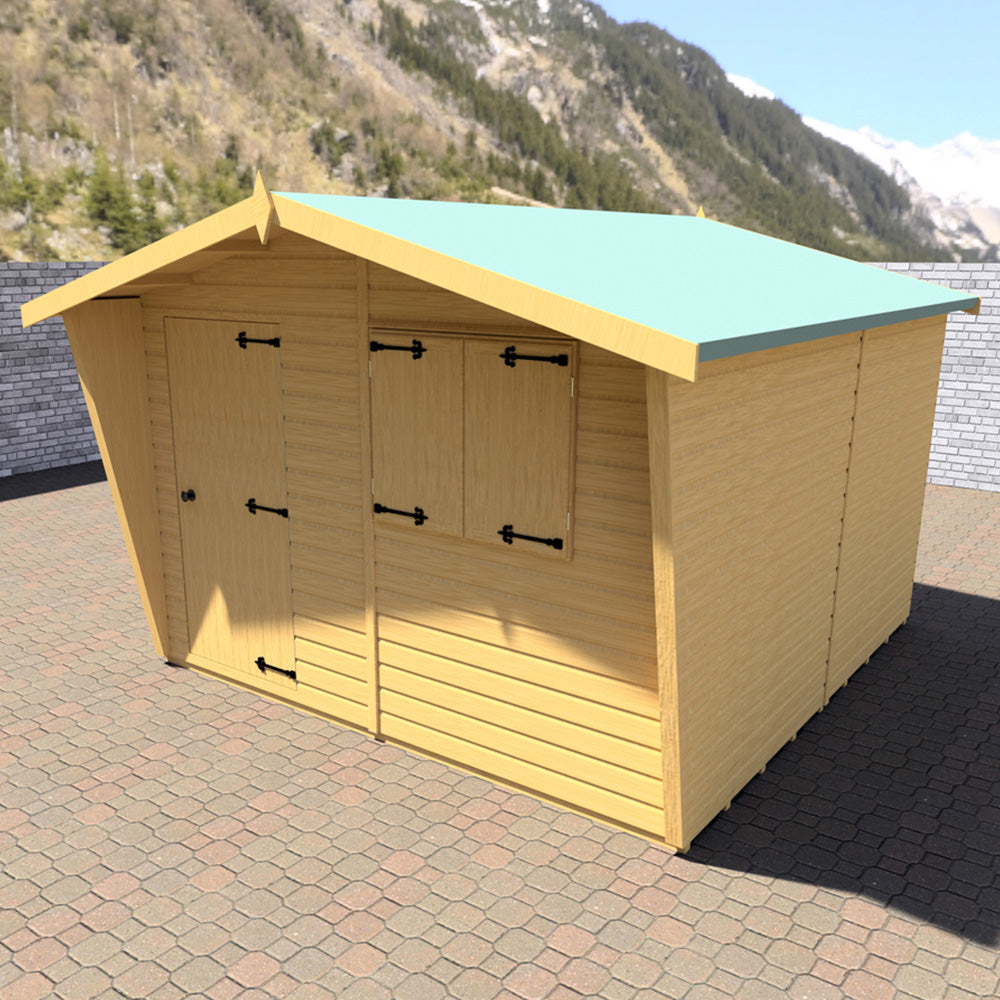 Shire Security Cabin 10x10 Shiplap Style D