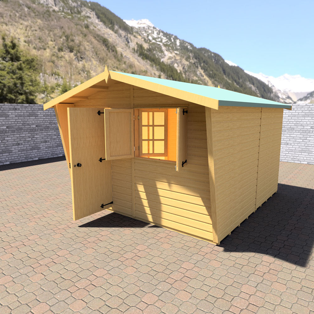 Shire Security Cabin 10x10 Shiplap Style D