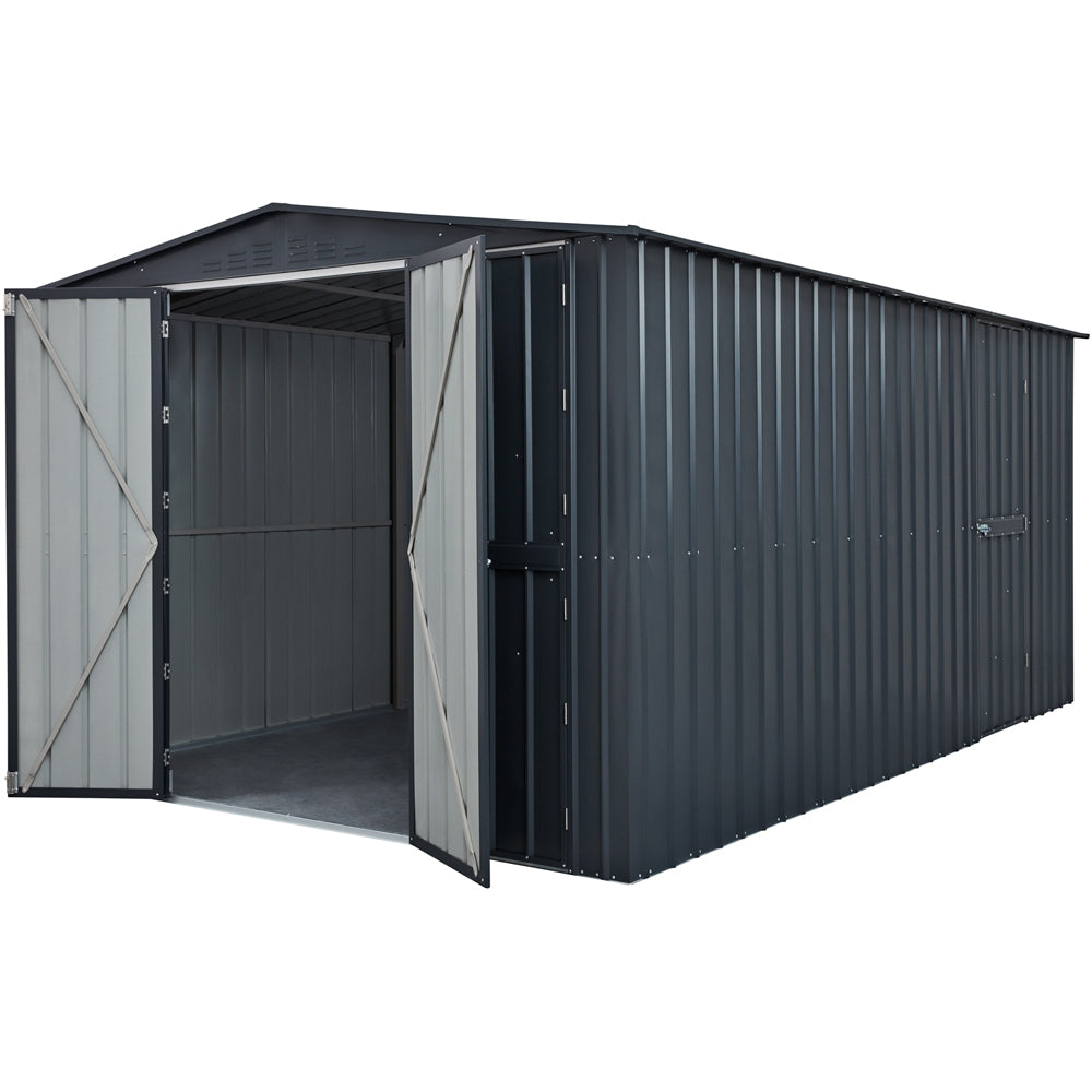 Mercia 10 x 15 Globel Dual Door Workshop Garage - Grey
