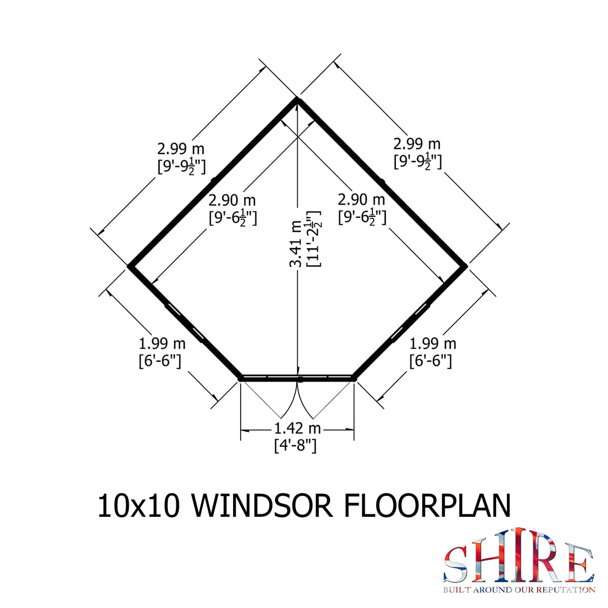 Shire Windsor 10x10 Loglap