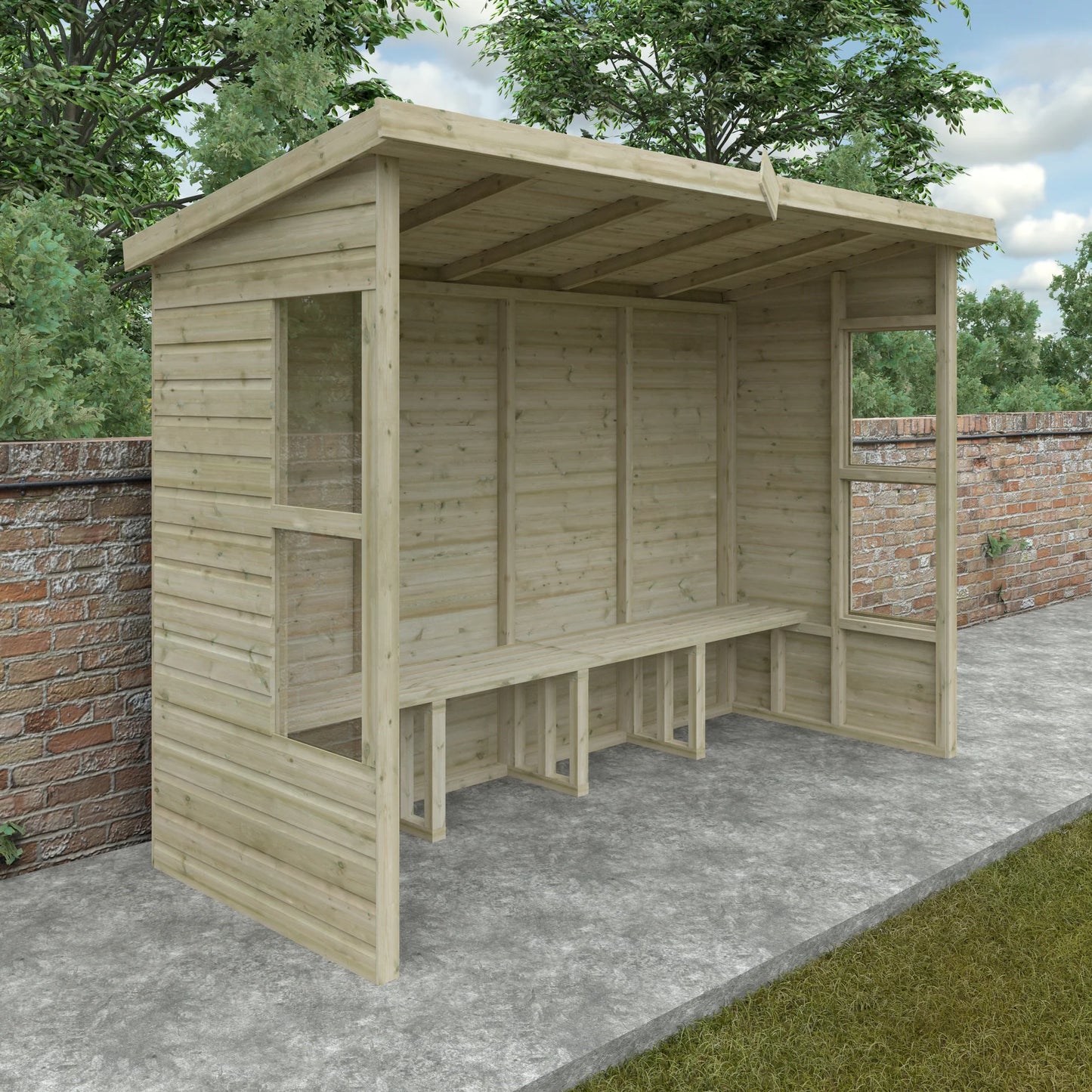 10x4w Bowling Shelter Shed