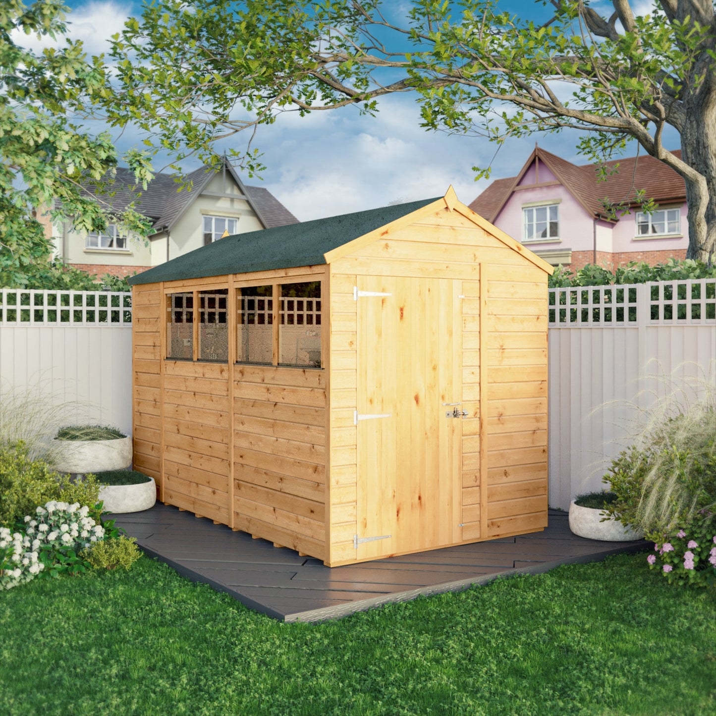 Mercia 10x6 Woodsman Shiplap Apex - Styrene