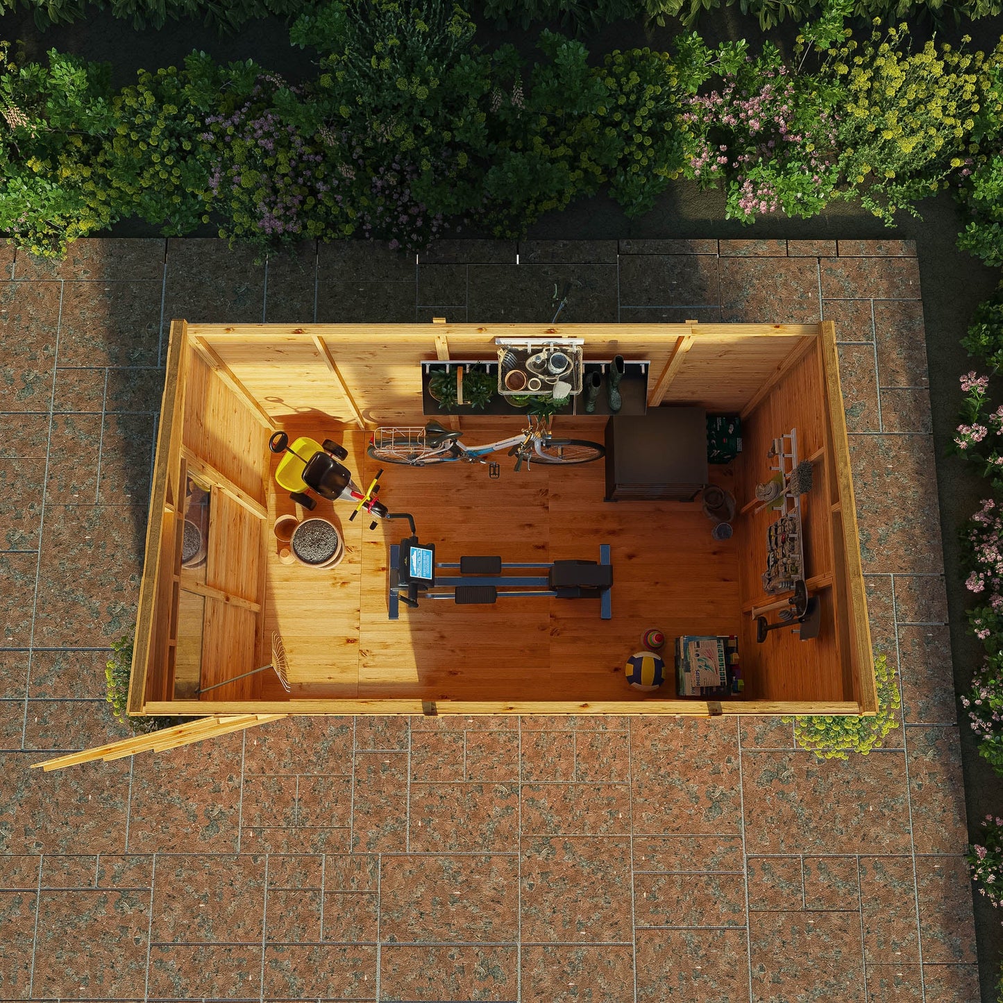 Mercia 10x6 Woodsman Shiplap Pent - Styrene
