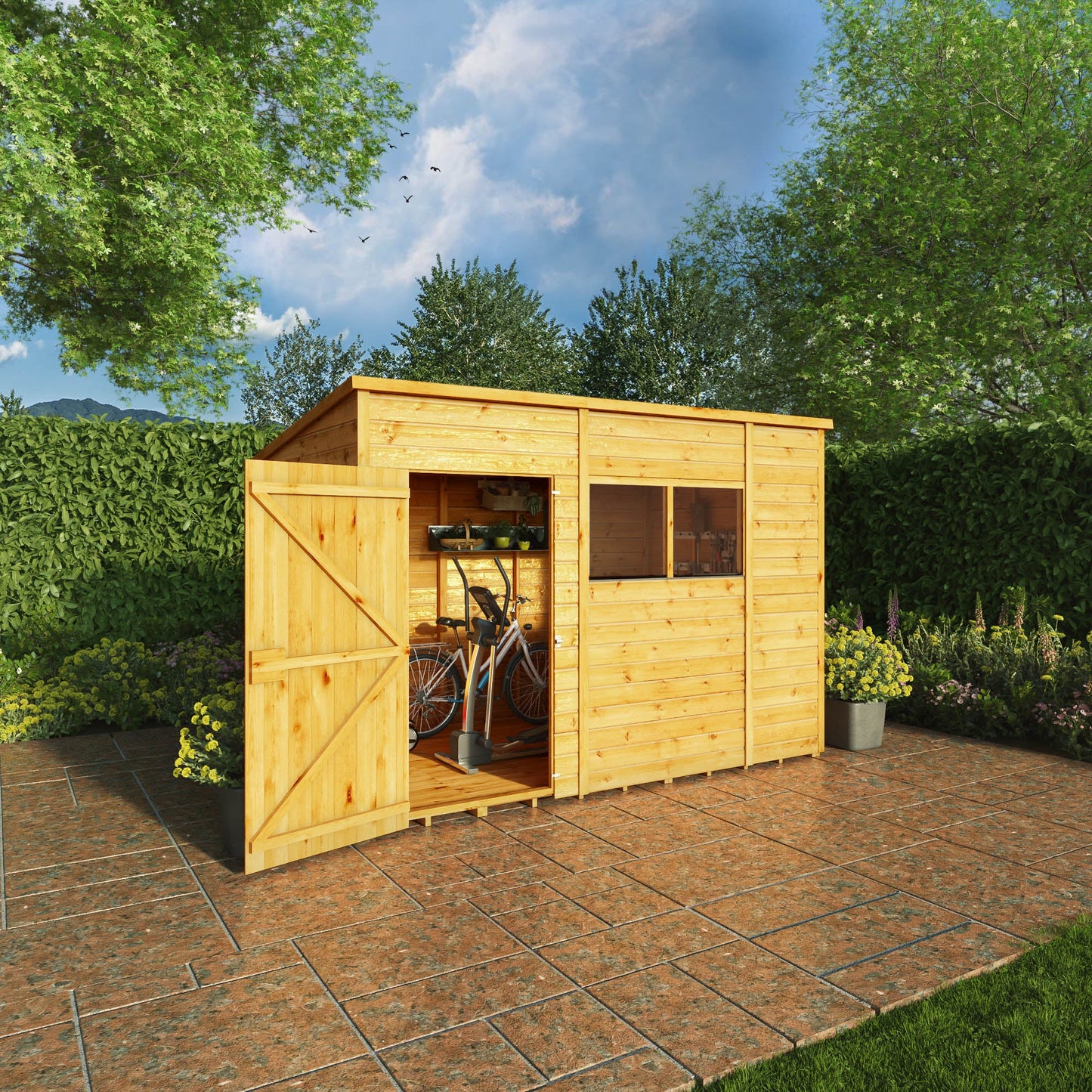 Mercia 10x6 Woodsman Shiplap Pent - Styrene