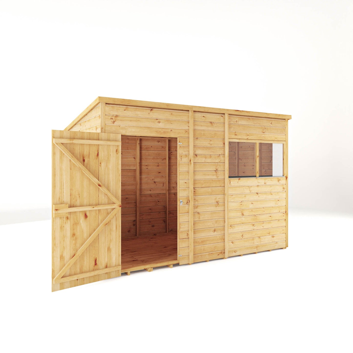 Mercia 10x6 Woodsman Shiplap Pent - Styrene