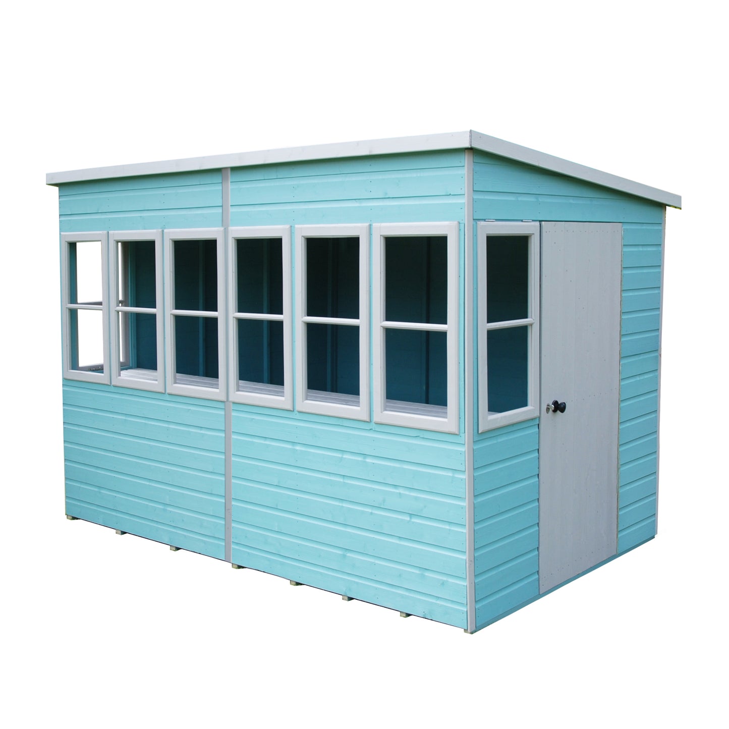 Shire Sun Pent 10x6 Single Door Shiplap Style A