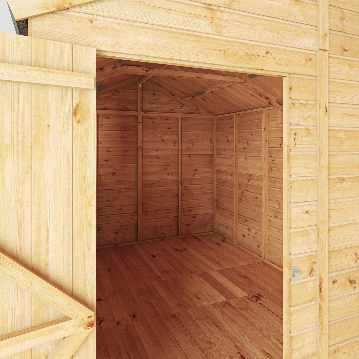 Mercia 10x8 Woodsman Shiplap Apex - Styrene