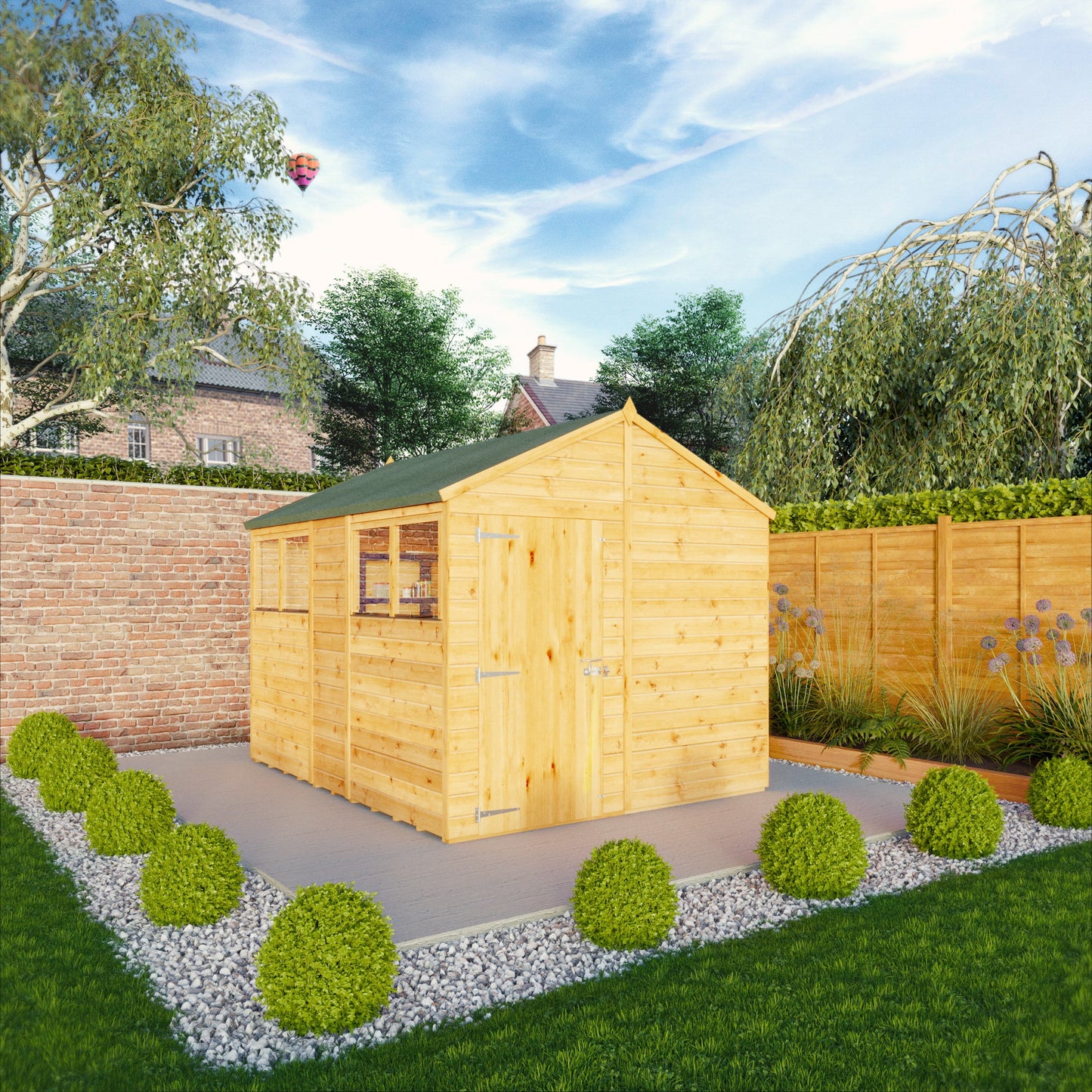 Mercia 10x8 Woodsman Shiplap Apex - Styrene