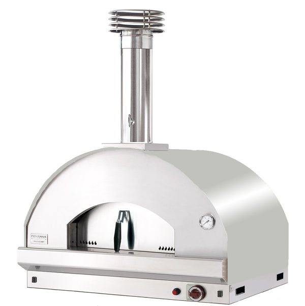 Mangiafuoco Build In Duel Fuel Pizza Oven - STAINLESS STEEL