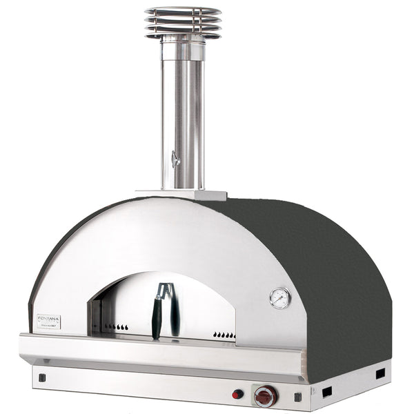 Mangiafuoco Build In Duel Fuel Pizza Oven - ANTHRACITE