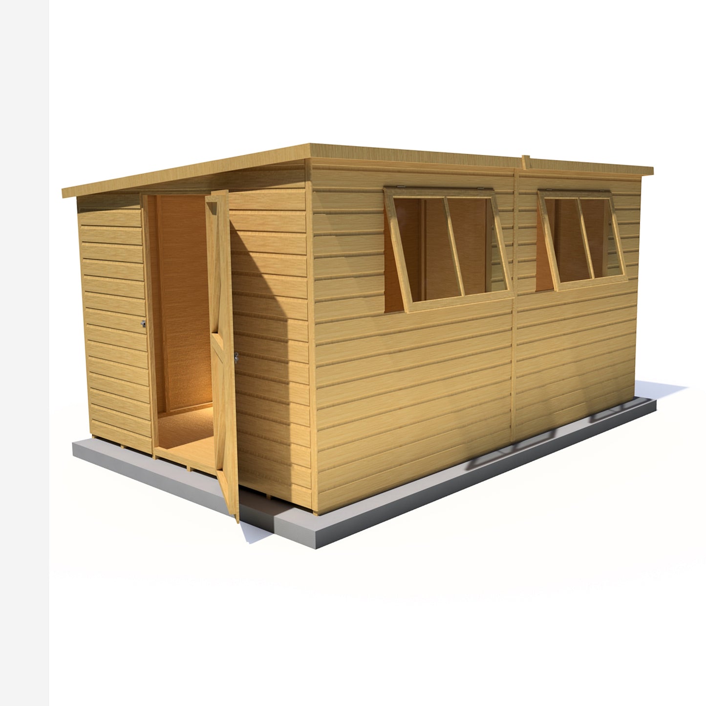 Shire Caldey Single Door 12x8 Shiplap Style A