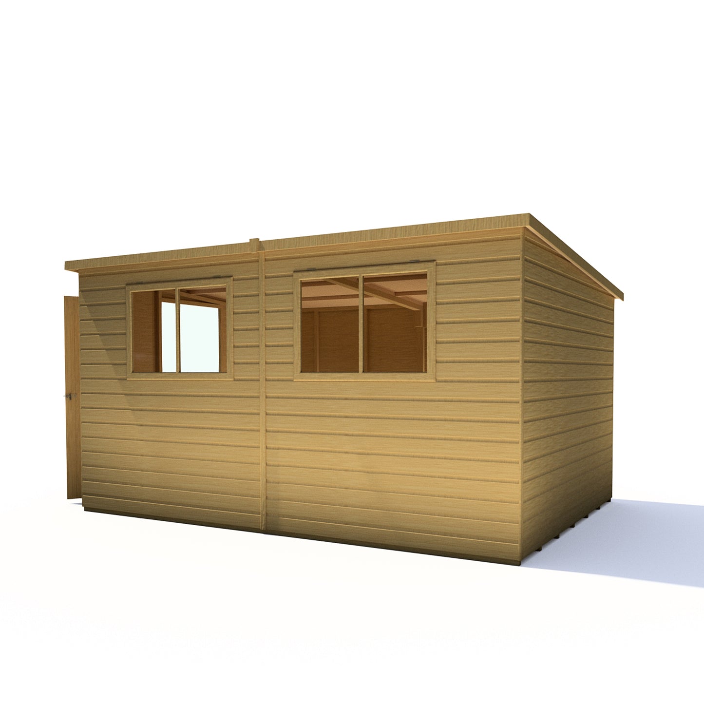 Shire Caldey Single Door 12x8 Shiplap Style A