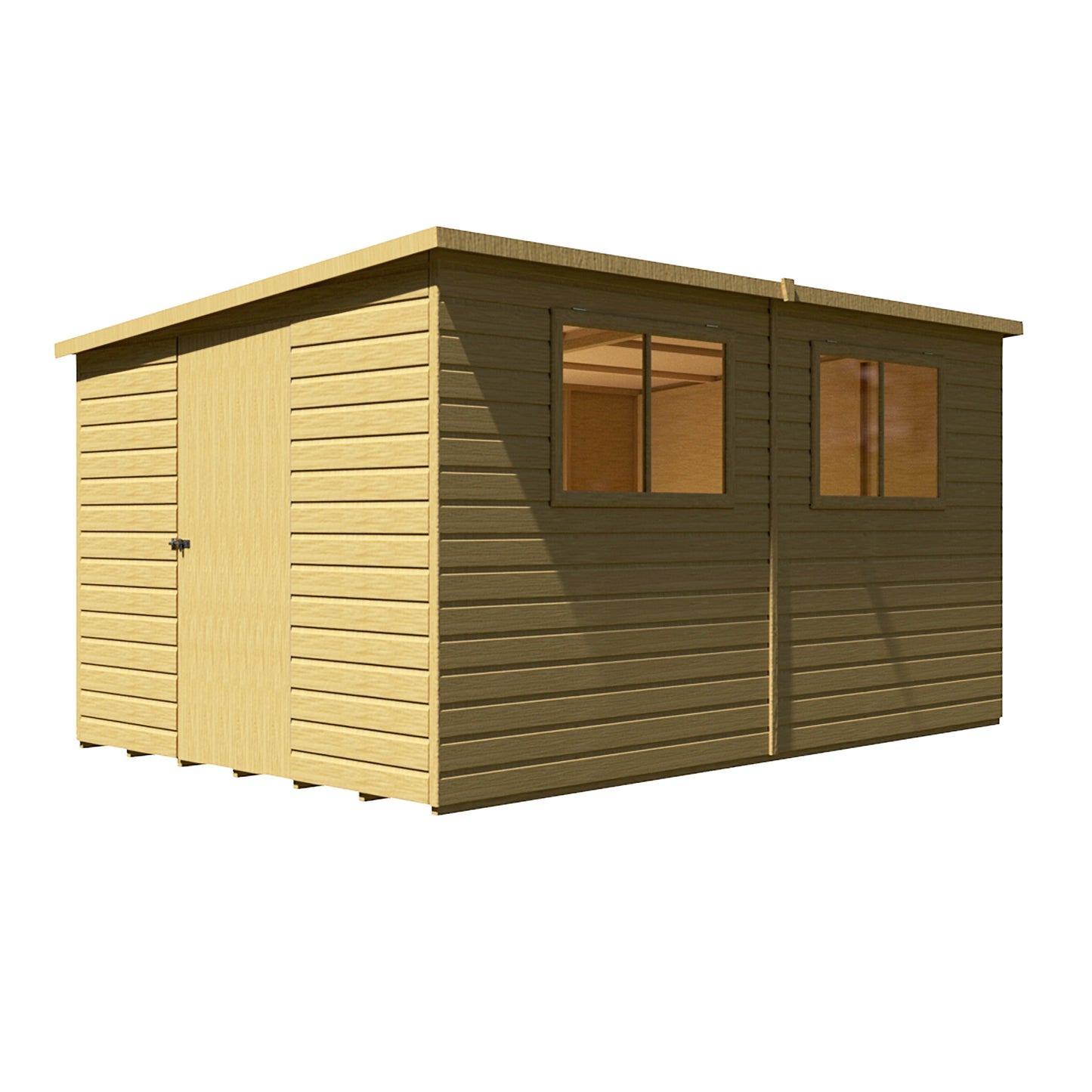 Shire Caldey Single Door 12x8 Shiplap Style A