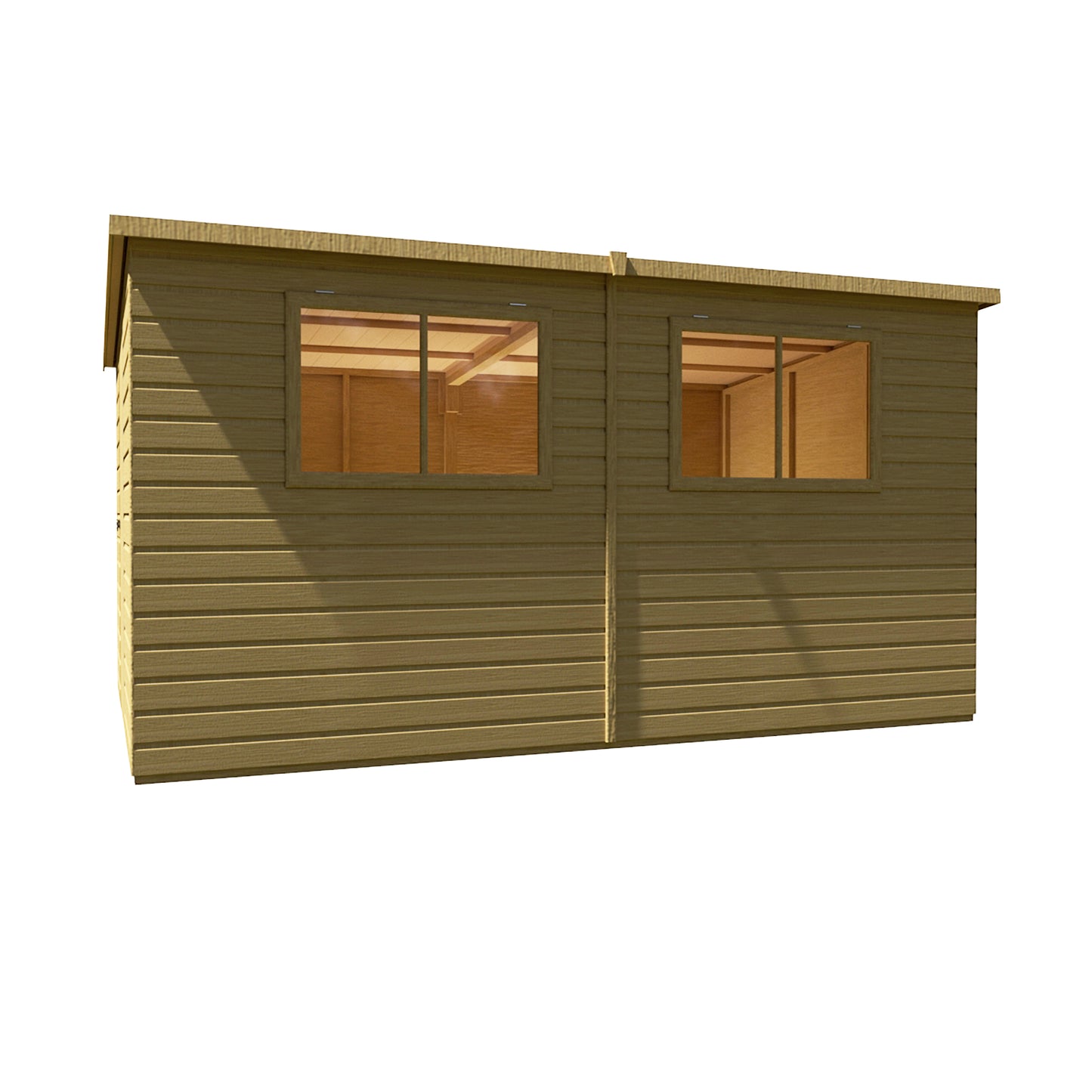 Shire Caldey Single Door 12x8 Shiplap Style A