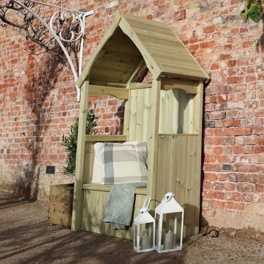 Churnet Valley Willow Storage Arbour Sits 2