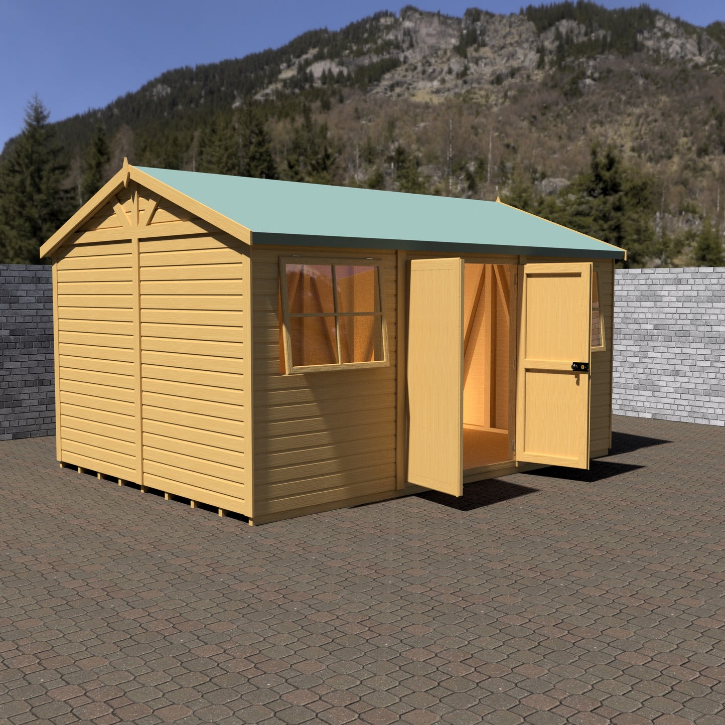 Shire Mammoth 10x15 Double Door Loglap