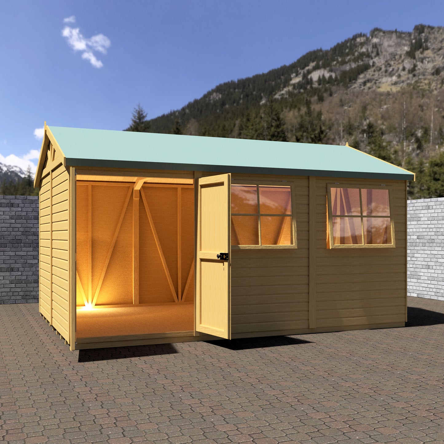 Shire Mammoth 10x15 Double Door Loglap