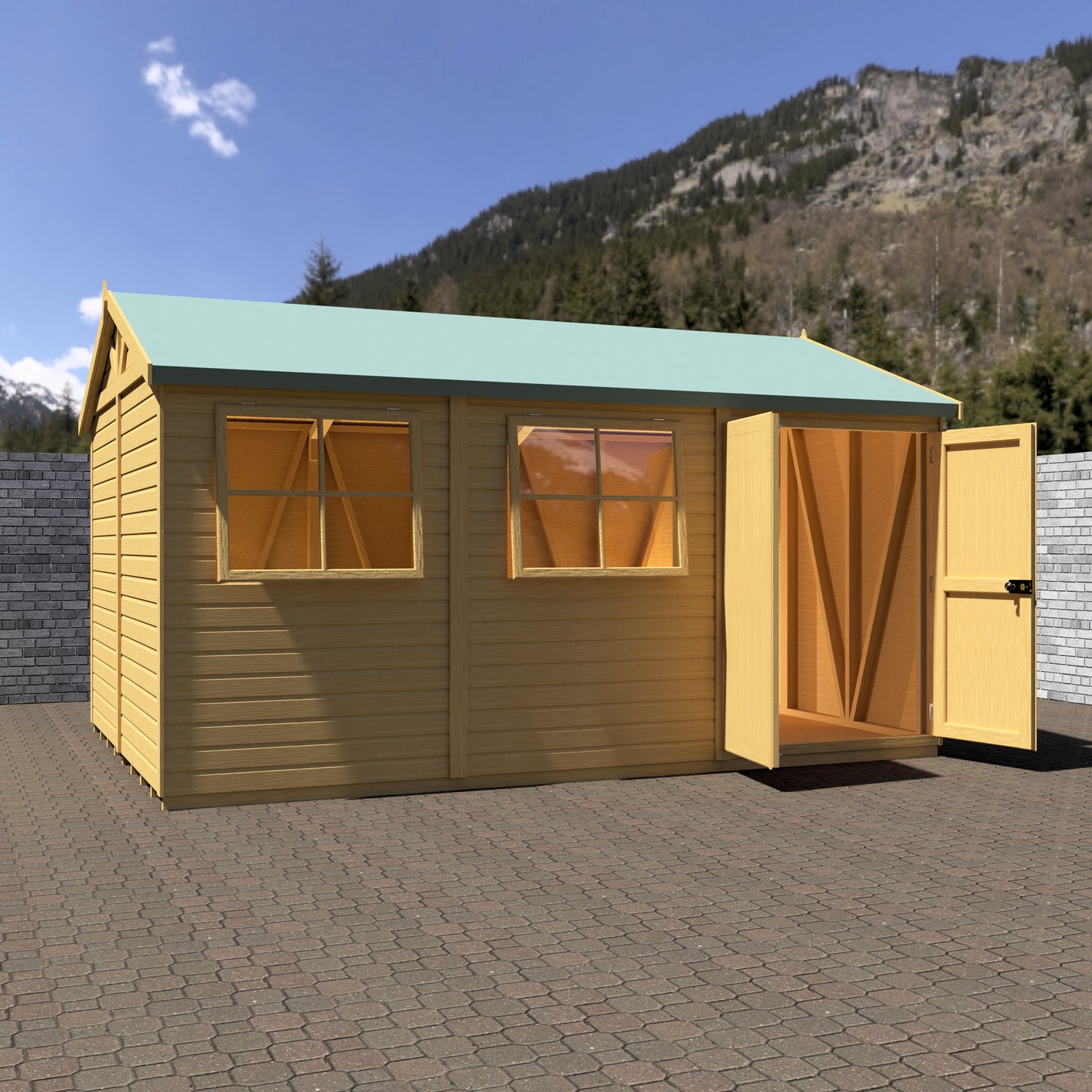 Shire Mammoth 10x15 Double Door Loglap
