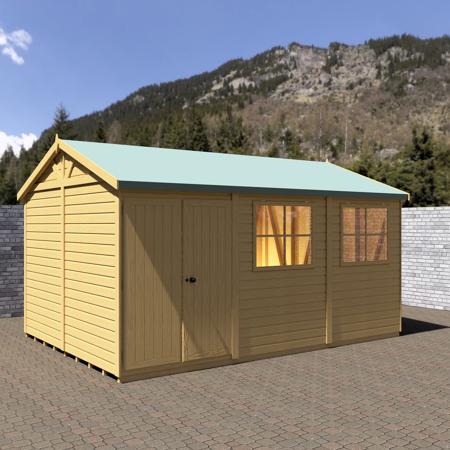 Shire Mammoth 10x15 Double Door Loglap