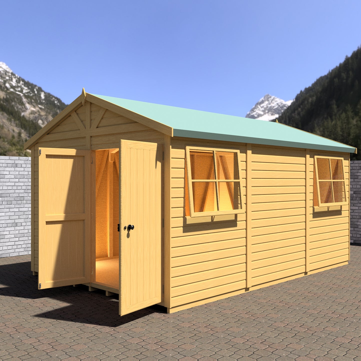 Shire Mammoth 10x15 Double Door Loglap