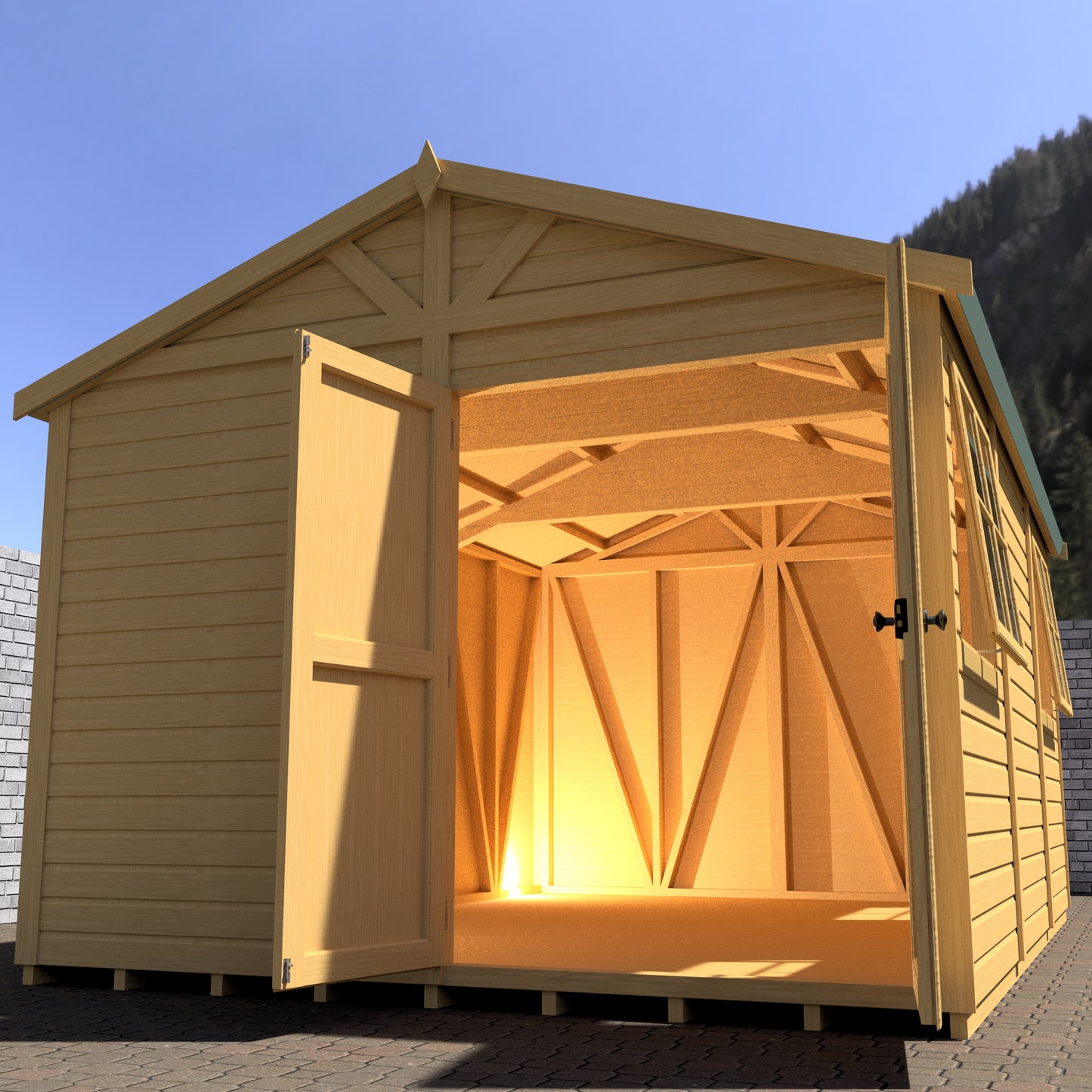 Shire Mammoth 10x15 Double Door Loglap