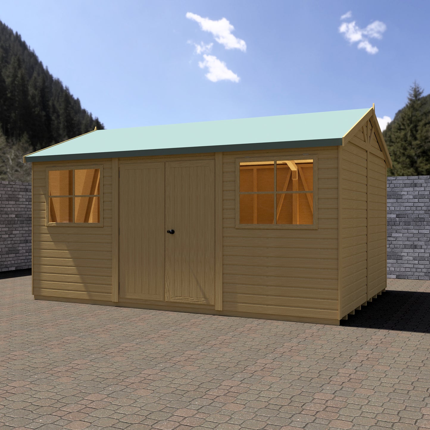 Shire Mammoth 10x15 Double Door Loglap