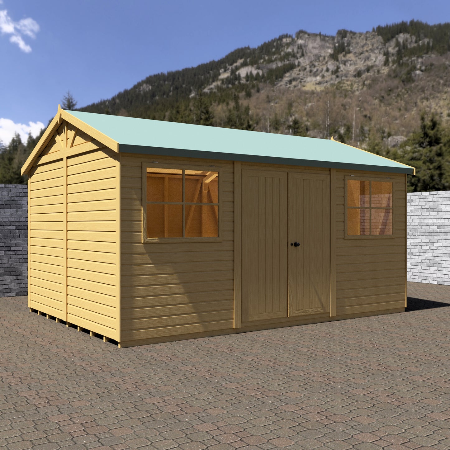 Shire Mammoth 10x15 Double Door Loglap