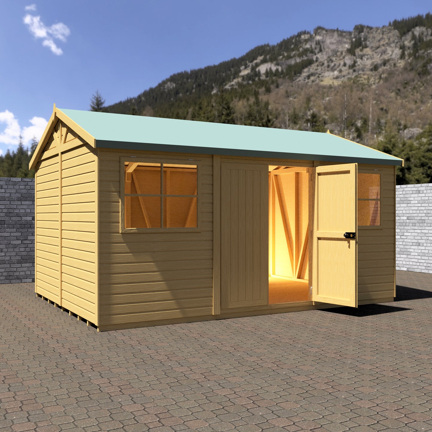 Shire Mammoth 10x15 Double Door Loglap