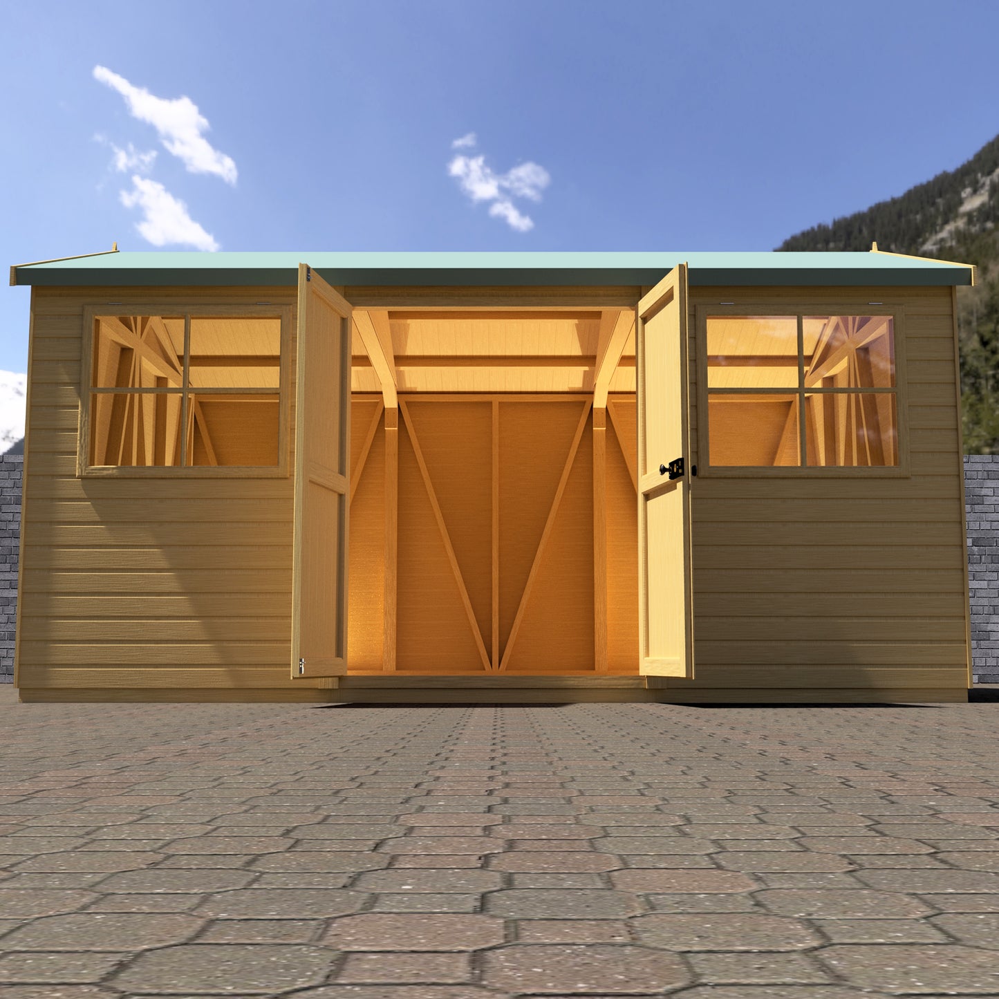 Shire Mammoth 10x15 Double Door Loglap
