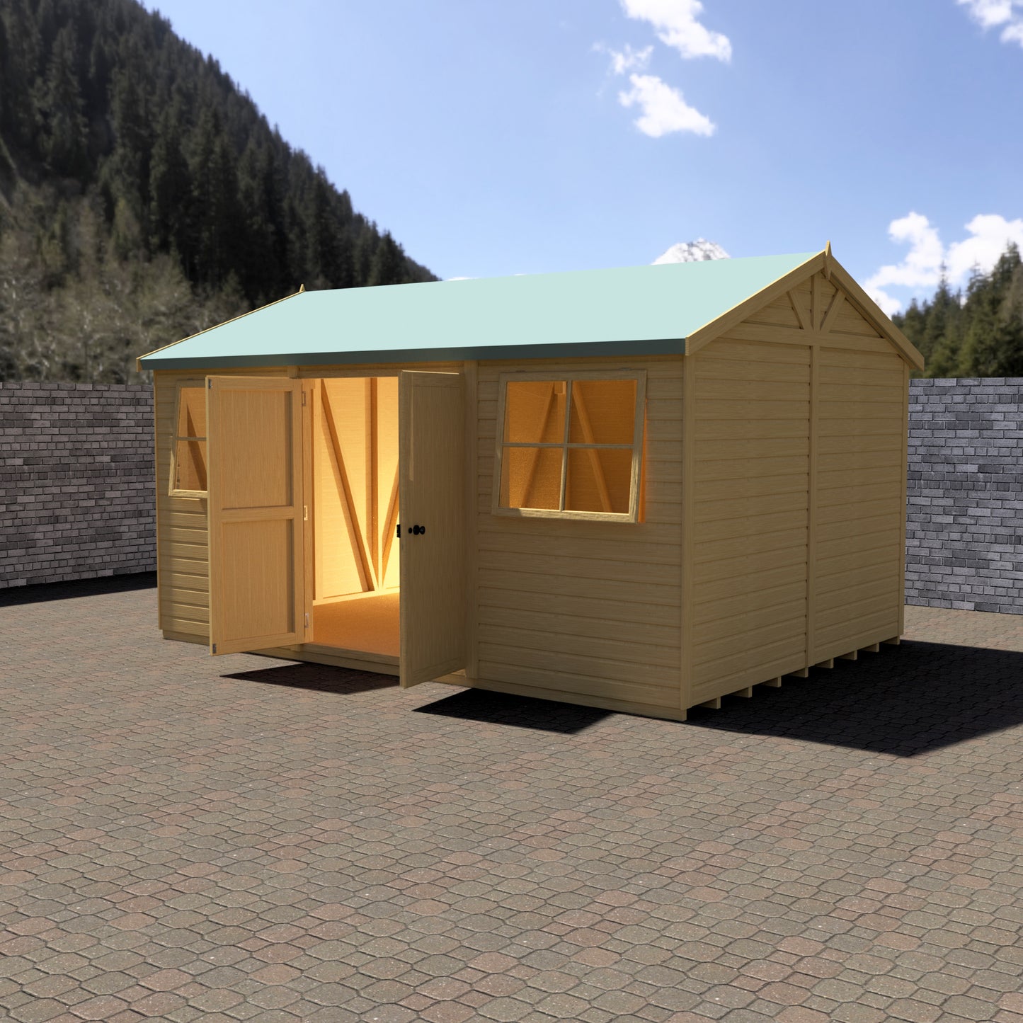 Shire Mammoth 10x15 Double Door Loglap