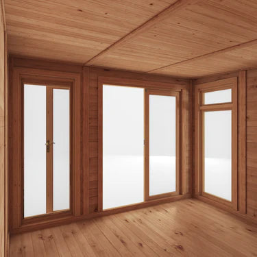 Mercia 4m x 3m(D) Insulated Garden Room with Side Shed