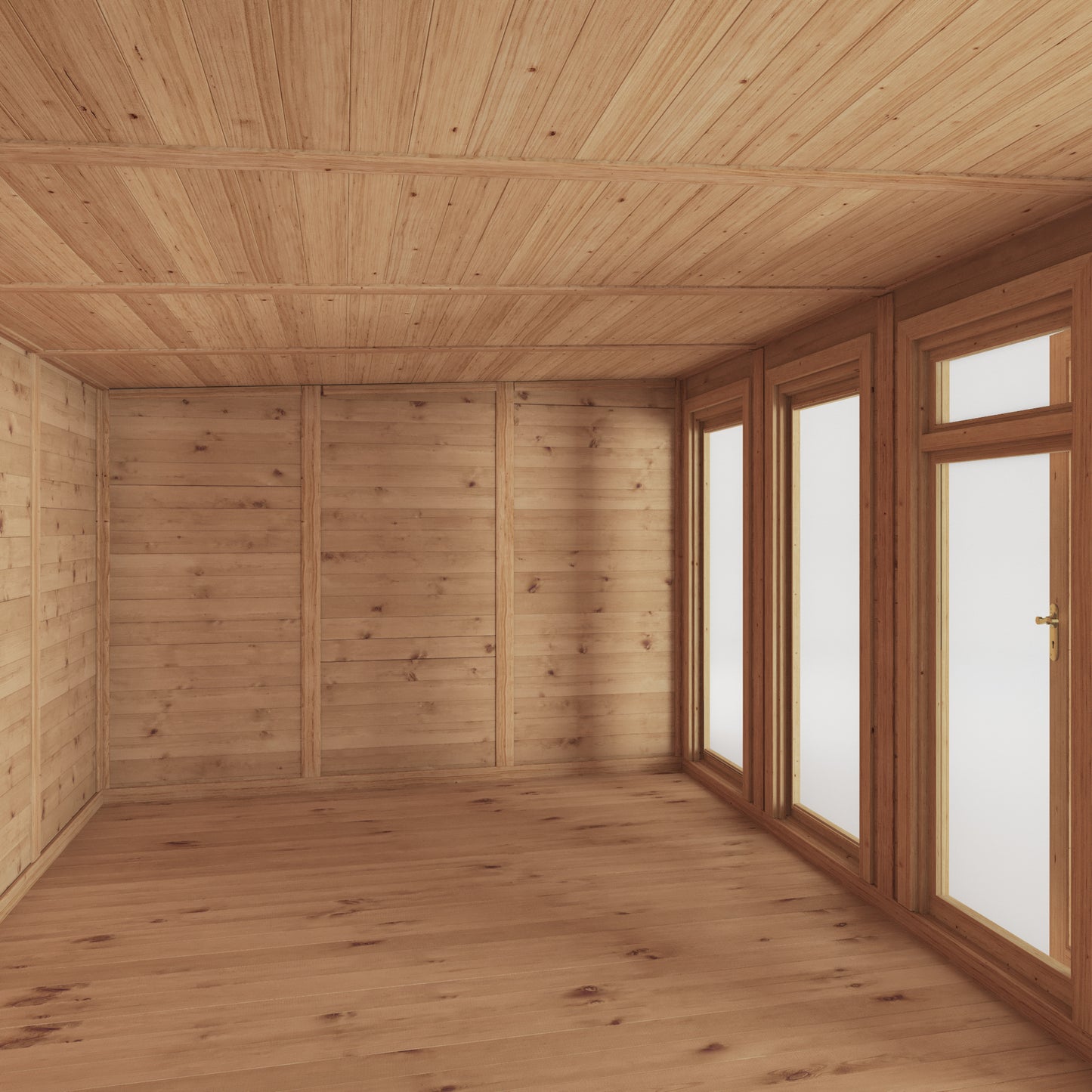 Mercia 6mx3m(D) Insulated Garden Room with Side Shed