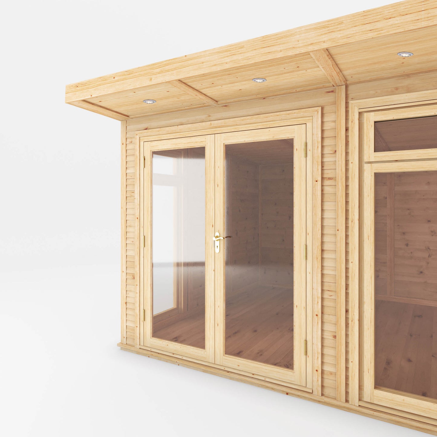 Mercia 6mx3m(D) Insulated Garden Room with Side Shed