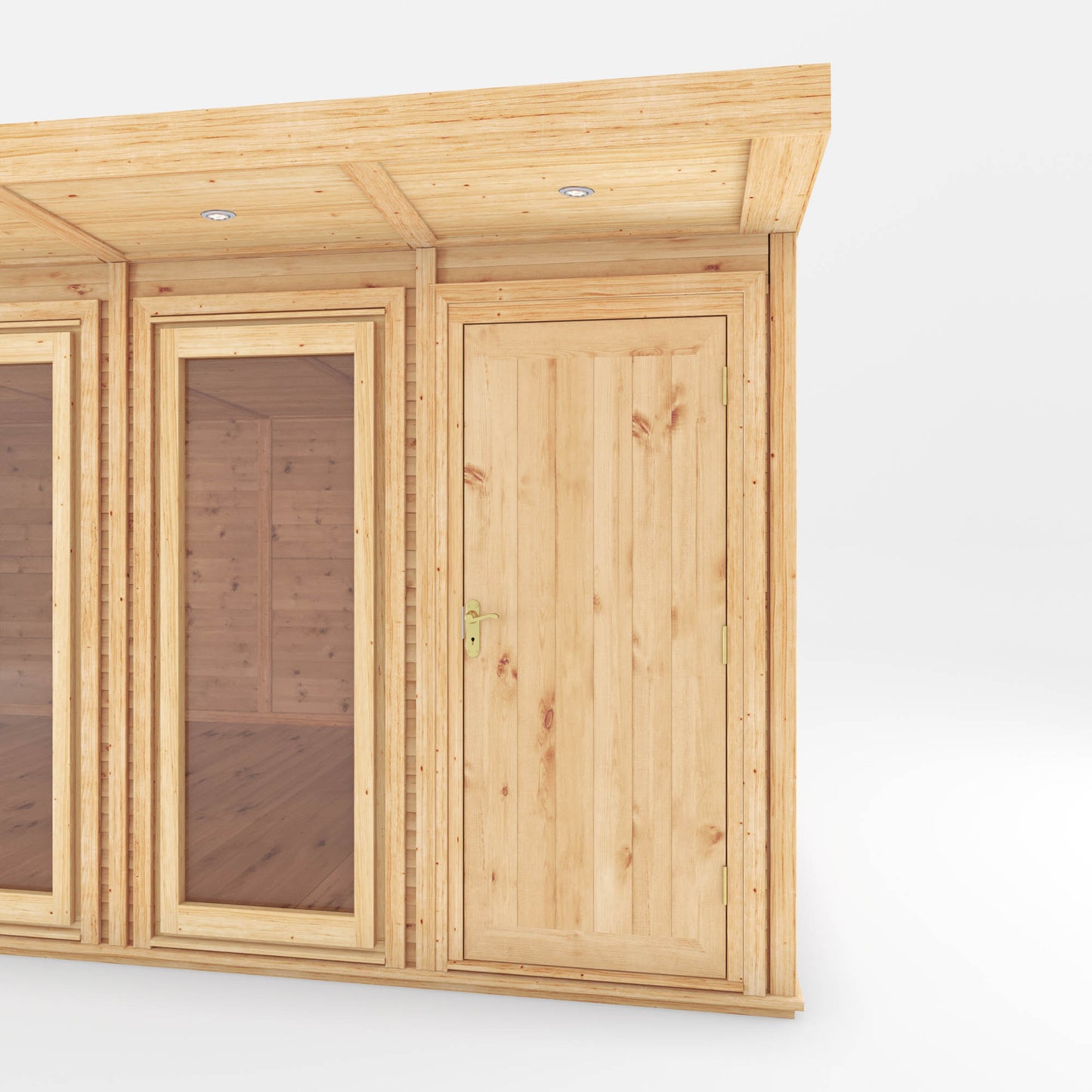 Mercia 6mx3m(D) Insulated Garden Room with Side Shed