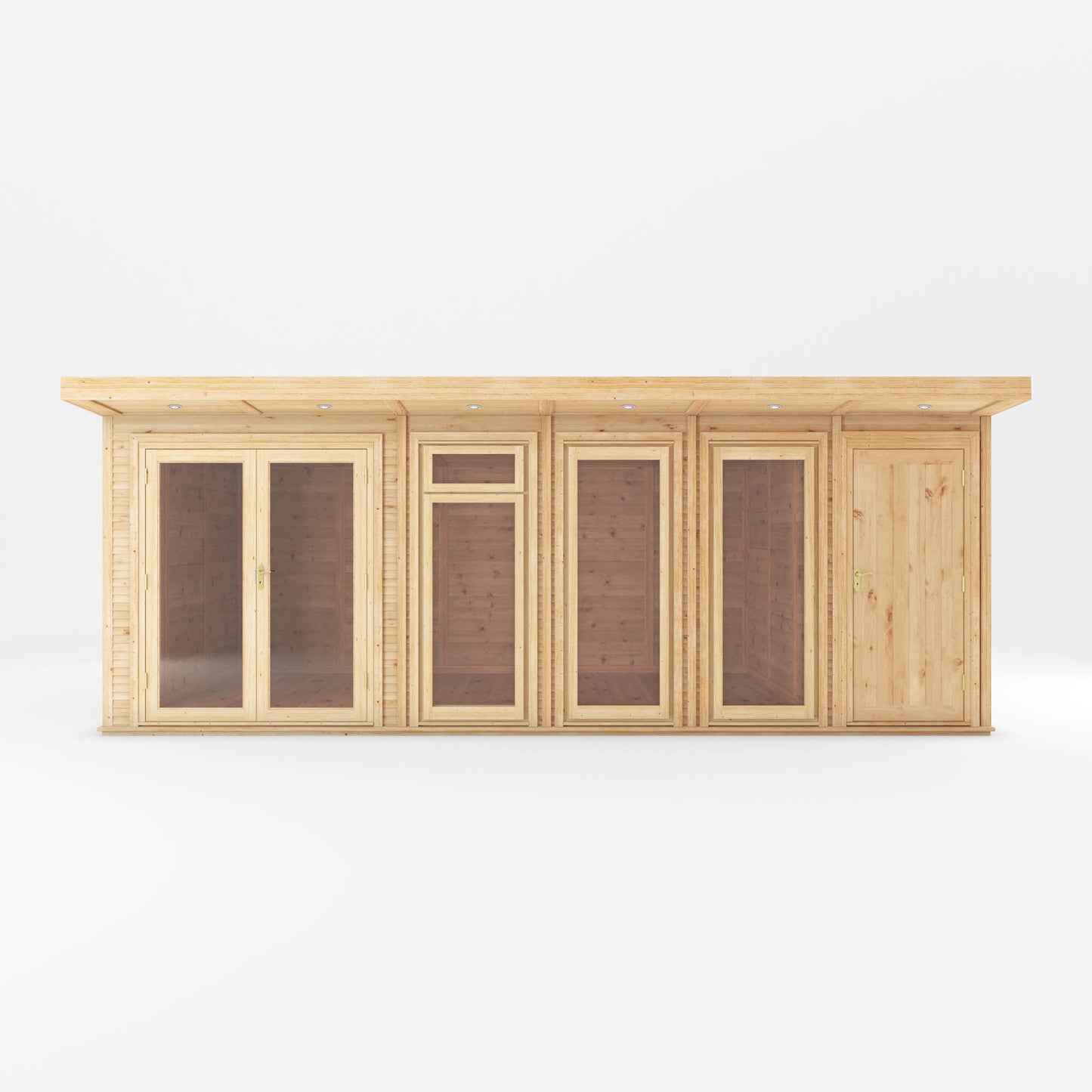 Mercia 6mx3m(D) Insulated Garden Room with Side Shed