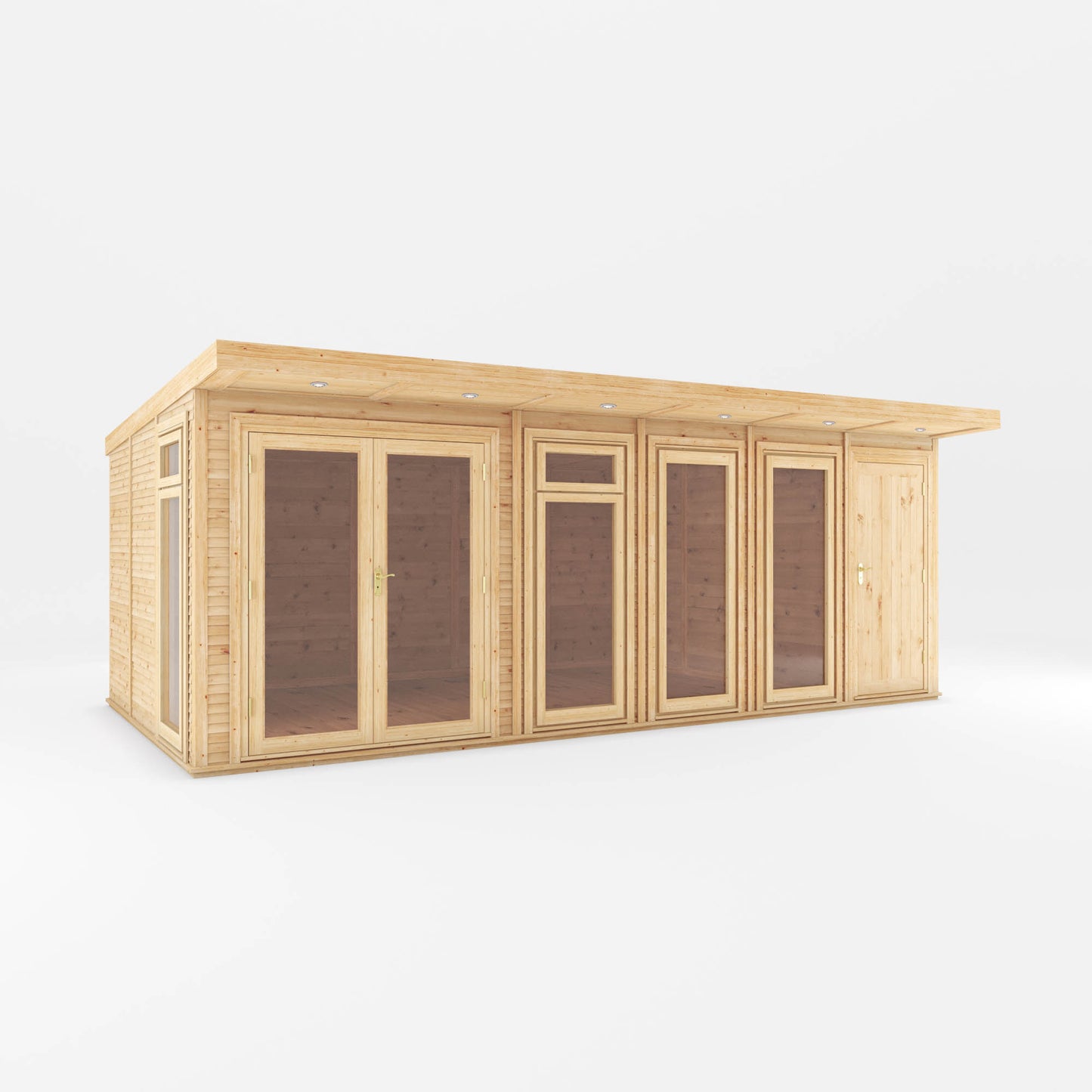 Mercia 6mx3m(D) Insulated Garden Room with Side Shed