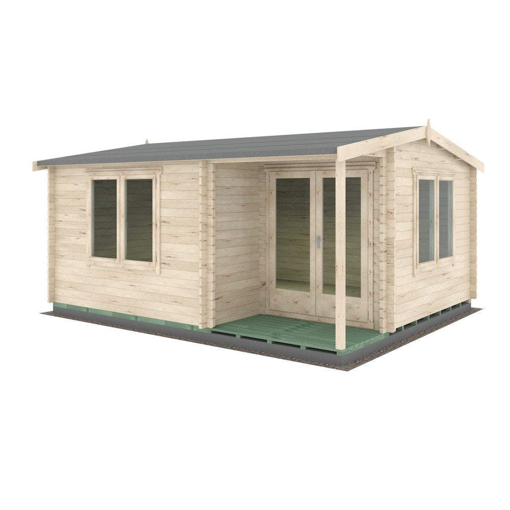 Shire Twyford 14Gx17 Log Cabin (34mm - 70mm Logs)
