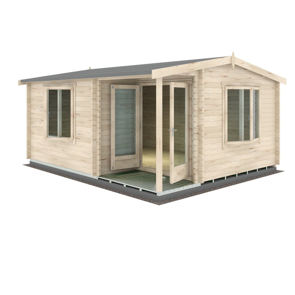 Shire Twyford 14Gx17 Log Cabin (34mm - 70mm Logs)