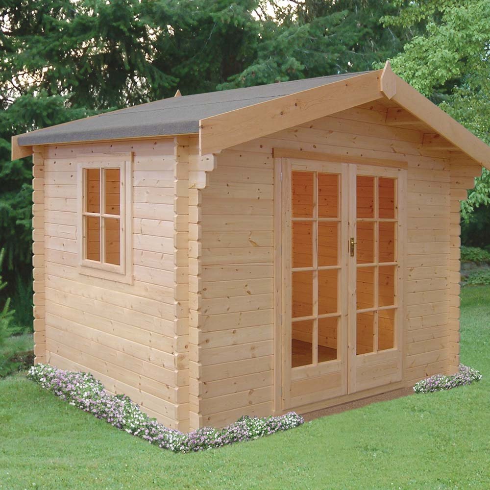 Shire Kesteven 8Gx10 Log Cabin (28mm - 70mm Logs)