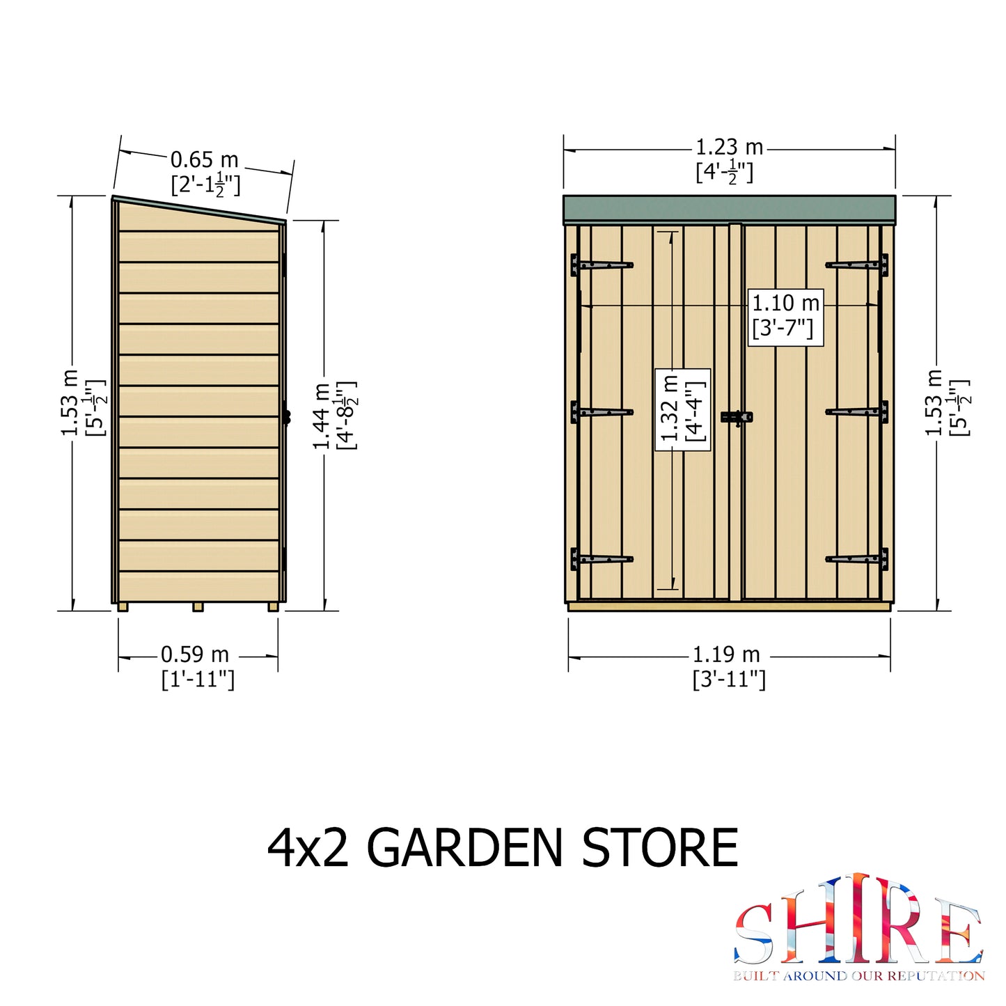 Shire Garden Store Shiplap 4x2