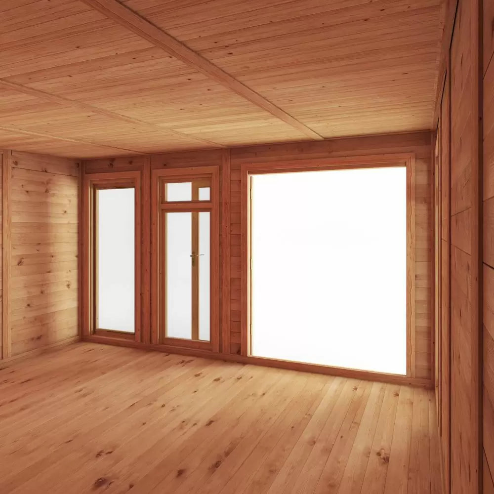 Mercia 5m x 4m(D) Insulated Garden Room with Side Shed